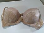 Hers by Herman Bra 38B Lace with Sequins Tan Nude XL matching panty