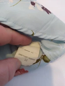 vintage Croft & Barrow pale blue/floral print maxi skirt size 12 - Picture 1 of 14