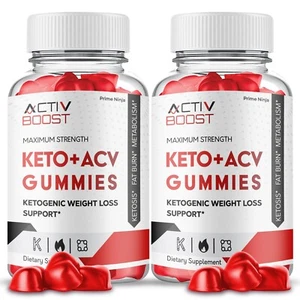 Activ Boost ACV Keto Gummies, Activ Boost Gummies Maximum Strength (2 Pack) - Picture 1 of 7