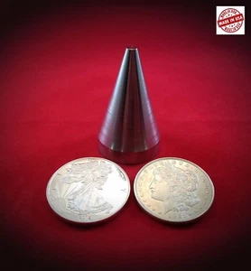 Folding Cone, Coin Ring Tool, Quality US Made BIG Size 1 3/4" Long - Picture 1 of 1
