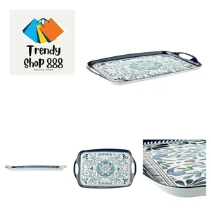 Talavera Melamine Rectangular Tray with Handles, 19" x 12", 1unit, - Picture 1 of 6