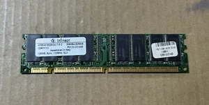 Used - Tested - Infineon 128MB SDRAM HYS64V16300GU-7.5-C - 133MHz CL3 - 168 Pin - Picture 1 of 2