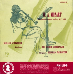 MOZART Clarinet Concerto SCHOENHOFER PAUMGARTNER Philips A-698 10" Minigroove - Picture 1 of 3