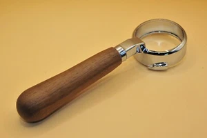 Siebträger bodenlos mit Walnussgriff, für Gaggia (Classic, Baby...) Neu , B-Ware - Bild 1 von 4