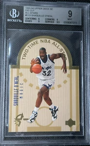 1993-94 Upper Deck Special Edition Shaquille O'Neal BGS 9 Die-Cut All Stars #E13 - Foto 1 di 2
