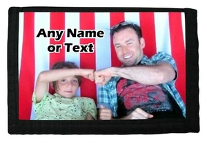 PERSONALISED YOUR OWN TAKEN PHOTO PRINT BOYS RIP WALLET BIRTHDAY CHRISTMAS GIFT - Picture 1 of 3