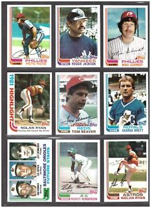 1982 Topps Baseball Complete Set - OPEN BOX - Tom Seaver #30 George Brett #200