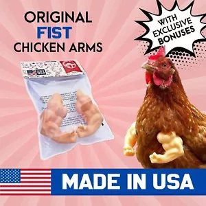 Made in America Original Chicken Fist Arms Gag Gift Arms for chicken to wear - Picture 1 of 8