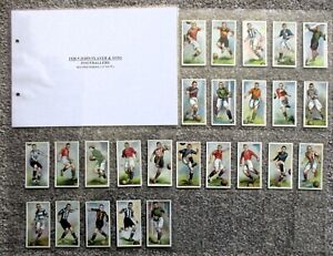 J PLAYER & SONS 1928-9 FOOTBALLERS 2 ND series Inc Dixie Dean 51 to 75 full set