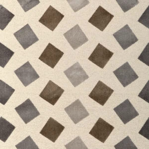 Tela de tapicería de terciopelo geométrico gris, beige y marrón Kravet de 1,875 yardas 36978 - Imagen 1 de 9