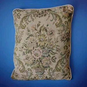 Cuscino decorativo vintage vittoriano arazzo floreale tessuto 12"x15" Grannycore - Foto 1 di 6