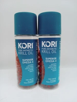 2-Pack Pure Antarctic Krill Oil, Multi-Benefit Omega-3, 90 Ct 400 mg Exp 4/26 - Image 1 of 2