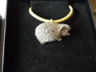 Hedgehog Codea25 Made From Fine English Pewter On A 18" Yellow Cord Necklace