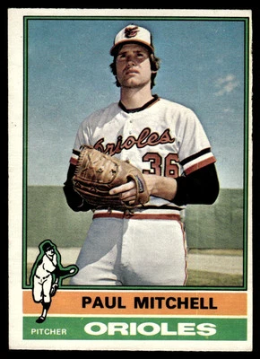 1976 O-Pee-Chee Paul Mitchell Rookie Baltimore Orioles #393 - Image 1 of 2