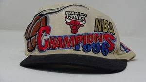 1996 Chicago Bulls Vintage Jordan NBA Championship Snapback Hat - Bild 1 von 6