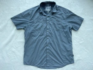 Kuhl Stealth - Camisa de manga corta grande a presión azul marino para hombre con bolsillos 7276 - Imagen 1 de 11