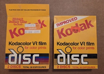 60 Exposures Kodak Kodacolor VR Discs Film 2 Pack - New & An Open Box Expired - Image 1 of 4