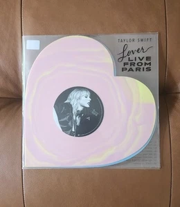 Taylor Swift Lover (Live From Paris) Heart Shaped Vinyl RARE! LE! IN HAND! - Picture 1 of 3