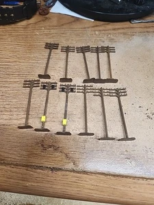 N Scale Lot of 11 Telephone Utility Poles for Model Train Railroad Layout - Picture 1 of 3