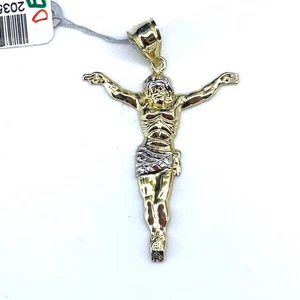 14k Bicolor Gold Jesus Anhänger 2,72g - Bild 1 von 4