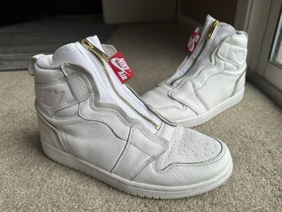 Nike Air Jordan 1 retrò zip alta bianche AQ3742-116 da donna taglia 9 - Immagine 1 di 4