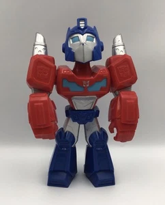 Transformers Rescue Bots Optimus Prime Hasbro Playskool 10” Tall Head Swivels - Picture 1 of 8