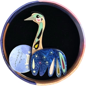 ERSTWILDER X PETE CROMER BROOCH - THE ENCHANTING EMU. NIB. - Bild 1 von 1