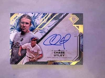 CHASE UTLEY 2025 Topps Diamond Icons DIAMOND DRIP AUTOGRAPH On Card AUTO 7/15 - Image 1 of 3