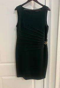 Vestido de negocios Ivanka Trump verde bosque talla 16 nuevo sin etiquetas - Imagen 1 de 8