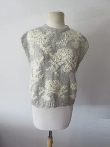 BRUNELLO CUCINELLI cotton polyamide embroidered patterned sweater vest ML - Picture 1 of 18