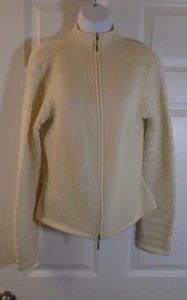 MAG by Magashoni wool cardigan, white, size M - Picture 1 of 4