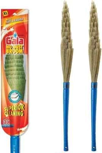 Gala No Dust Floor Broom, Made and Shipped From India, 2 Count - Picture 1 of 5