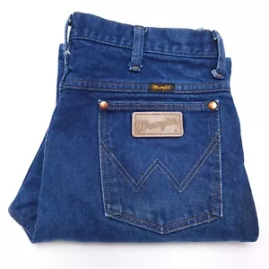 Vintage Wrangler 936DEN Cowboy Cut Blue Jeans 34x32 Western Denim Country - Picture 1 of 13