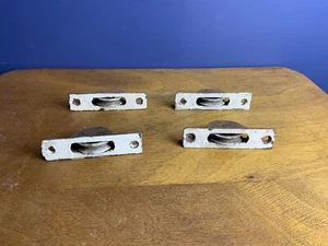 Antique Sash Window Pulley Wheels x4 - Picture 1 of 11