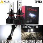Alla Lighting ZES LED H7 Headlight High Beam Light Bulb Bright White Conversion
