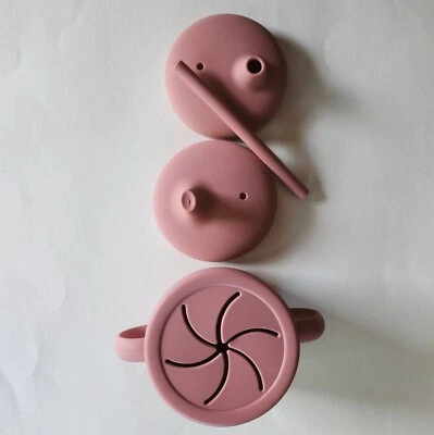 El mejor juego de tazas para beber/entrenamiento/snack para bebés pequeños 5 piezas 8,5 oz. Rosa Foto 1 de 4