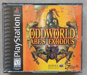 PS1 - ODDWORLD: ABE'S EXODDUS (Black Label), Complete in original packaging - Picture 1 of 4