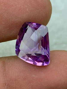 6.85Ct Natural Amethyst Cushion Sugar Loaf, Medium Purple, Amethyst Flawless - Picture 1 of 11