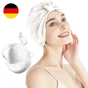 Natürliche Schlafhaube aus Maulbeerseide für Frauen - Haarpflege Weiche Seide Ha - Bild 1 von 8