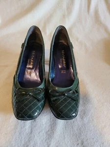 Blu ByBlos-One of the kind Shoes Size 36.5 Patent Forest Green Leather - Picture 1 of 7