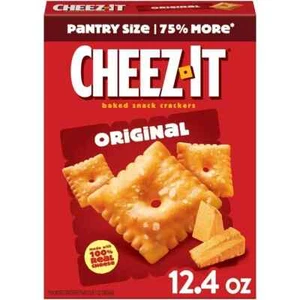 12.4 OZ PK Cheez It Baked Snack Crackers ORIGINAL 100% Real Cheese - Picture 1 of 8
