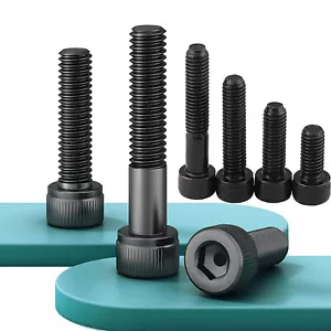 Socket Cap Head Screws Full Thread Hex-drive Bolts 12.9 Class Steel M5M6 Metric - Picture 1 of 6