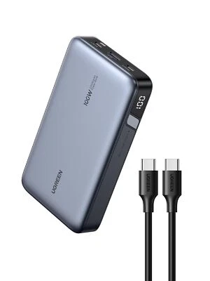 	UGREEN 20000mAh 100W Banco de Alimentación Nexode Cargador Portátil USB C 3 Puertos PD Rápido	 Foto 1 de 4