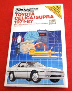 Chilton 7043 TOYOTA Celica Supra 1971 - 1987 Shop Repair Manual Guide EX USED - Picture 1 of 4
