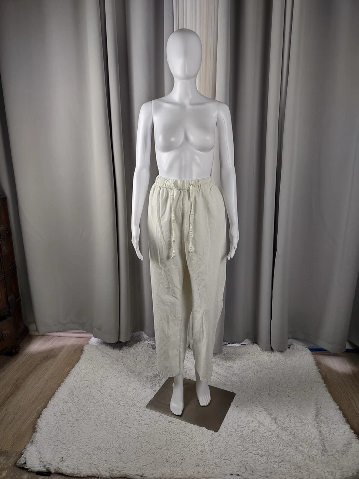 Брюки без застежек женские Within 100% хлопок не совсем белые (погранично-желтые) размер 22 Вт - Изображение 1 из 4