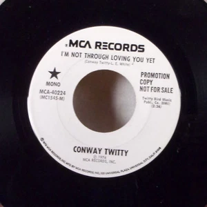Conway Twitty Before Your Time 7" 45 MCA promo WLP dj + sleeve M- - Picture 1 of 1