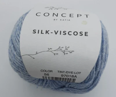 (130 € /kg): 50 g katia concept SILKY-VISCOSE, Partie 98023A, Fb. 56 # 5989 - Bild 1 von 2