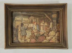 1966 Anton Pieck The Book Shop 3D Hand Cut Paper Art 5 3/4" x 8" Diorama EUC - Picture 1 of 6
