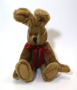 MBOT simple brown Bunny Rabbit plush jointed vintage unbranded - Picture 1 of 9