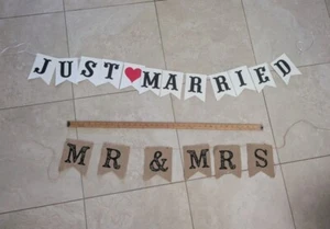 Two Wedding Banners & One bridal shower Banner - Picture 1 of 2